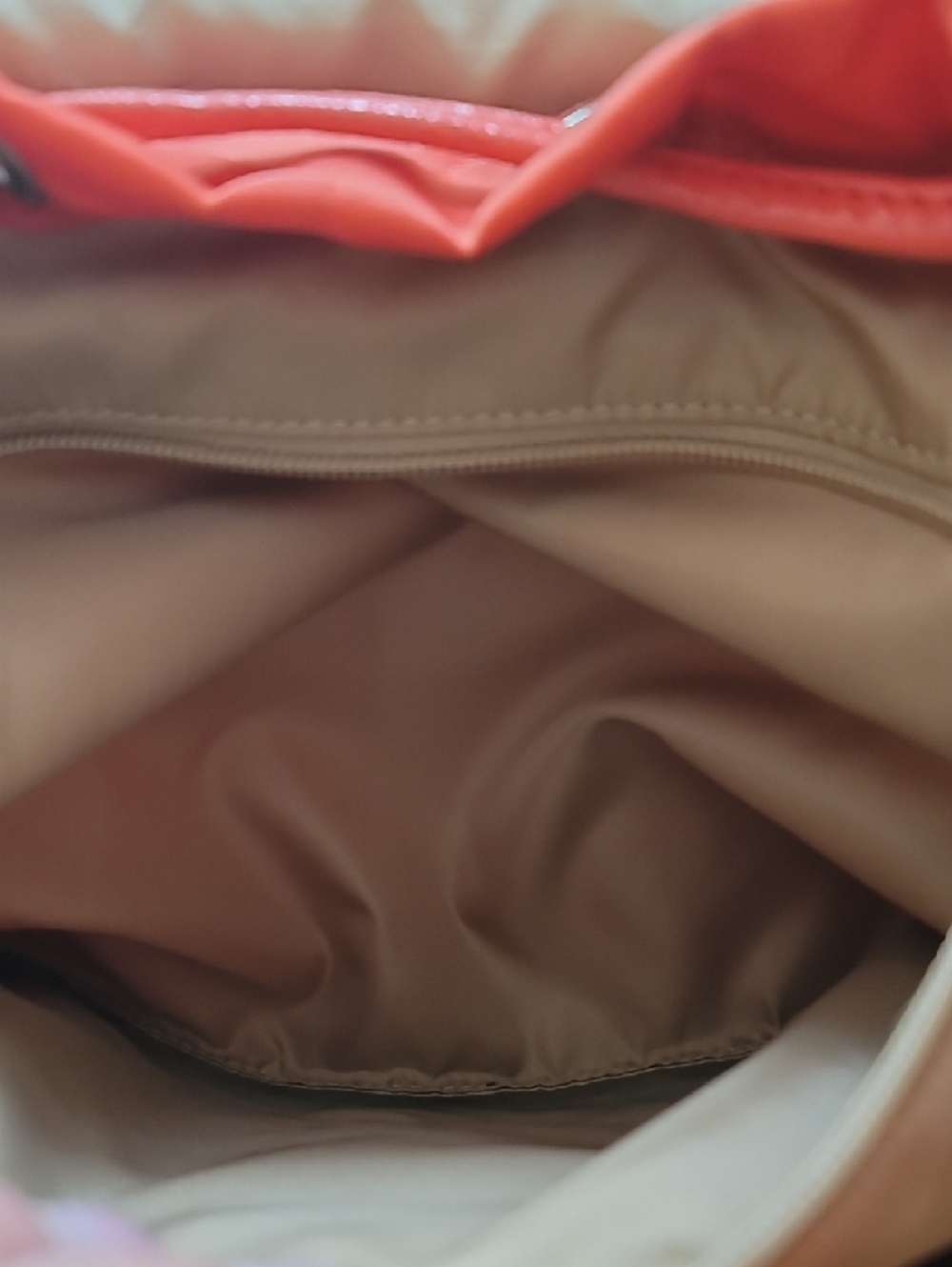 Coach Orange Signature Nylon Drawstring Backpack - Picture 11 of 12